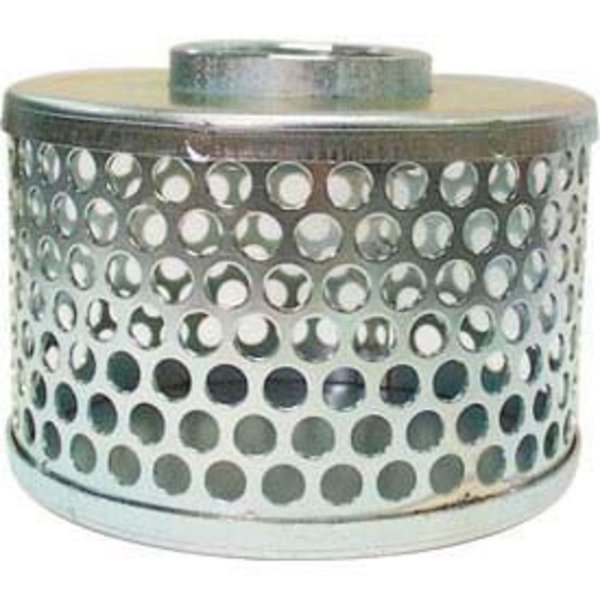 Apache Apache 70001500 3" FNPT Plated Steel Round Hole Strainer 70001500